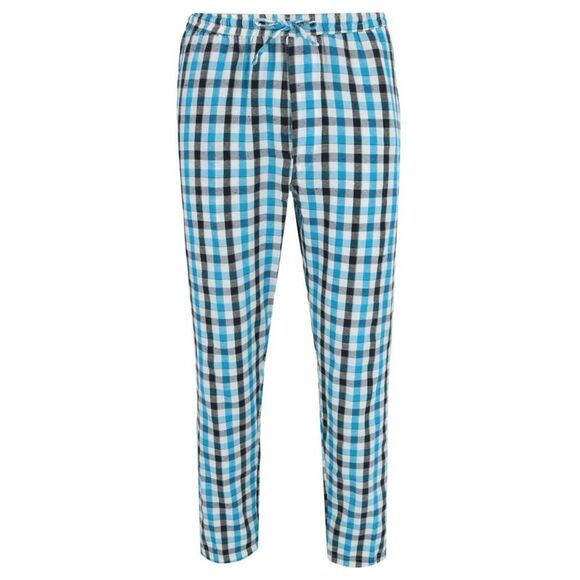 Ten West Apparel Men's Henley Short Sleeve and Plaid Pajama Pant Set - Picture 3 of 3
